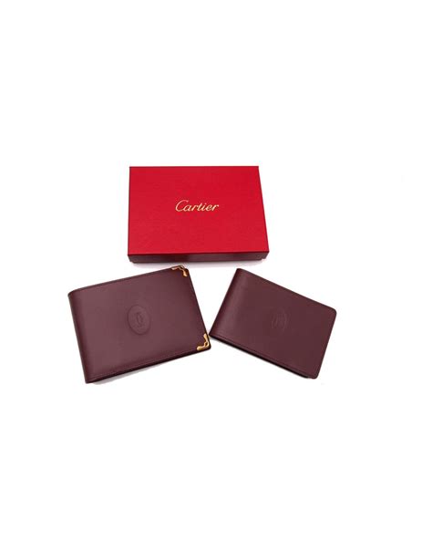 portafogli protetti cartier|Portafogli Cartier in Pelle Bordeaux .